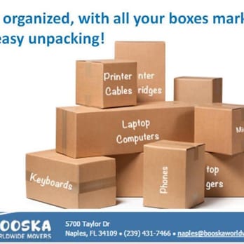 Booska Movers - Full line of packing supplies - Movers Near Me - Naples, Florida
