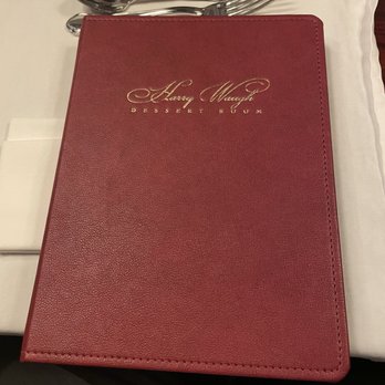 Harry Waugh Dessert Room - Dessert menu. Very exquisite and selective items. - Desserts Near Me - Tampa, Florida