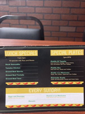 Menu photo 3 La Tapatia - Taqueria Osage Beach, MO Menu photo 3 La Tapatia - Taqueria Osage Beach, MO