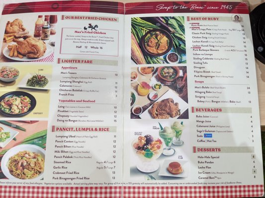 Menu photo 2 Max's Restaurant Houston, TX