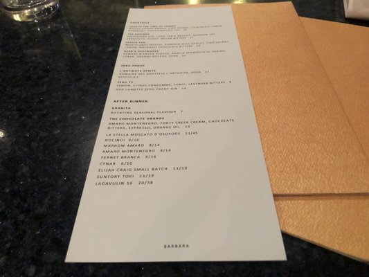 Menu photo 7 Barbara Vancouver, BC