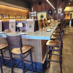 Bar and inside seating