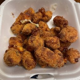 Rock hard cheese curds