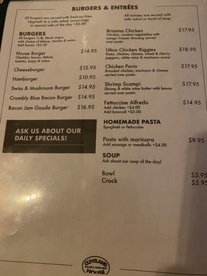 Menu photo 1 The Cleveland House Cleveland, NY