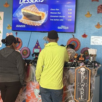 Taqueria Blue Tortilla Restaurant  - Order at counter. Great desserts - Mexican Near Me - Gilbert, Arizona