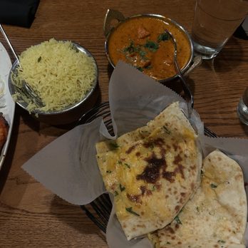 Spice Room - Chicken Tikka Masala Cheesy Garlic Naan - Indian Near Me - Denver, Colorado