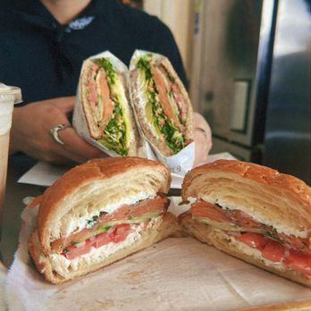 Crostini & Java - Smoked Salmon and Cream Cheese croissant - Coffee & Tea Near Me - San Francisco, California