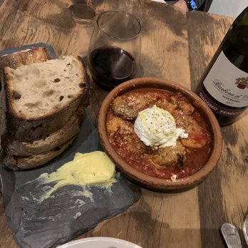 Razza - House bread and butter !!! And the meatballs!! - Pizza Near Me - Jersey City, New Jersey Razza - House bread and butter !!! And the meatballs!! - Pizza Near Me - Jersey City, New Jersey