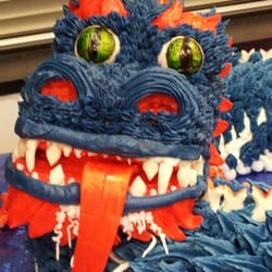 Lavish Cakes & Catering - Close up of my dragon birthday cake 02/13/2013.