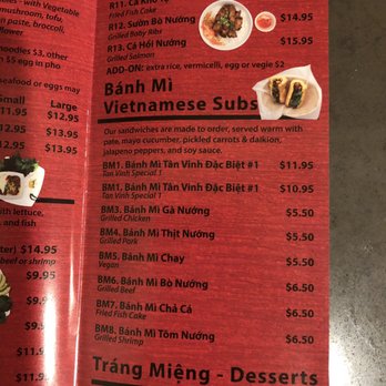 Pho Tan Vinh - Menu page 4 - Vietnamese Near Me - Silver Spring, Maryland Pho Tan Vinh - Menu page 4 - Vietnamese Near Me - Silver Spring, Maryland
