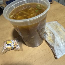 Large hot and sour soup