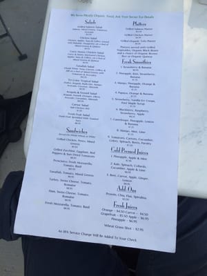 Menu photo 5 Sunset Juice Cafe Miami Beach, FL