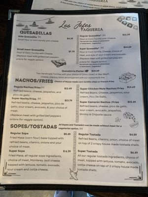 Menu photo 5 Los Jefes Taqueria Milpitas, CA