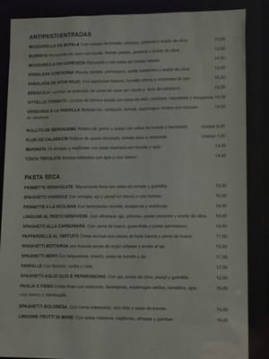 Menu photo 2 Come Prima Madrid, M