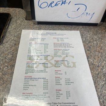 S&G Seafood House - Menu - Seafood Near Me - Washington, DC, District of Columbia