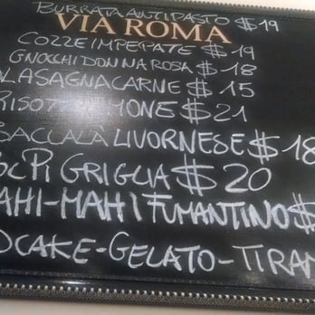 Via Roma - You can't miss with the daily specials. - Italian Near Me - Des Plaines, Illinois Via Roma - You can't miss with the daily specials. - Italian Near Me - Des Plaines, Illinois