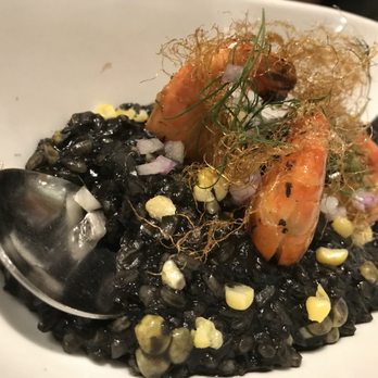 Alder Wood Bistro - Squid Ink risotto - New American Near Me - Sequim, Washington