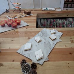 La Confection - These were peppermint/candy cane cheesecake squares.