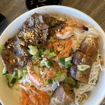 Saigon Eden - Vermicelli #18 with Beef Shrimp and Egg Roll - Vietnamese Near Me - Chino Hills, California Saigon Eden - Vermicelli #18 with Beef Shrimp and Egg Roll - Vietnamese Near Me - Chino Hills, California