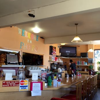 Pho PQ - The entrance...paper signs? - Vietnamese Near Me - Lakewood, Washington