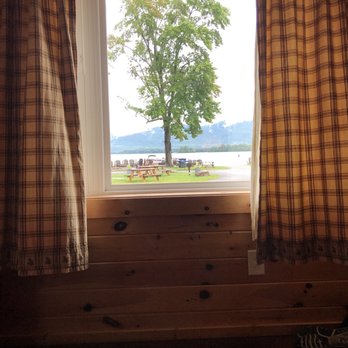 Blue Lagoon Resort - View of the lake from our couch. - Resorts Near Me - Lake George, New York