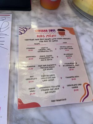 Menu photo 7 Nirvana Soul Coffee San Francisco, CA