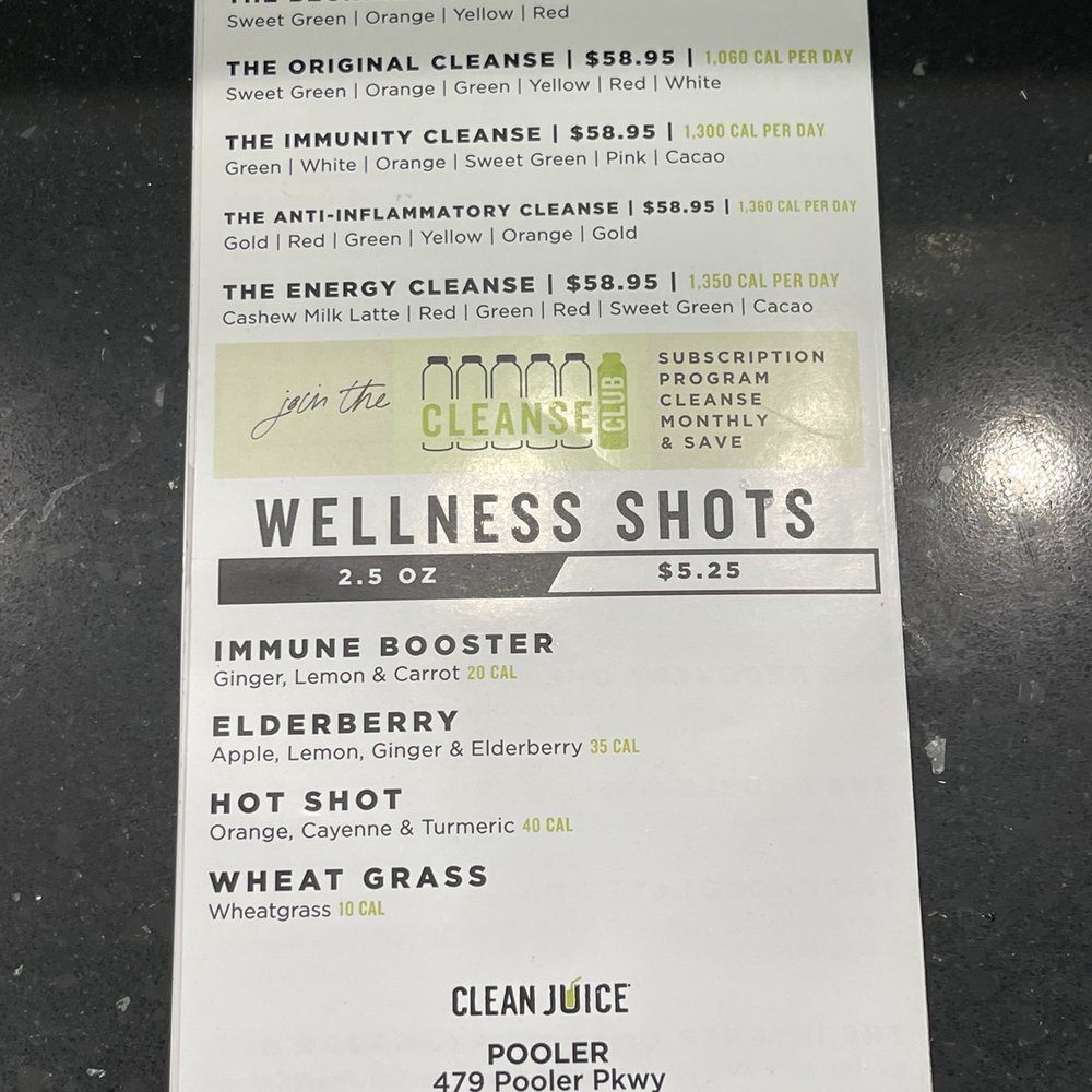 Clean Juice - Juice Bars & Smoothies Near Me - Pooler, Georgia