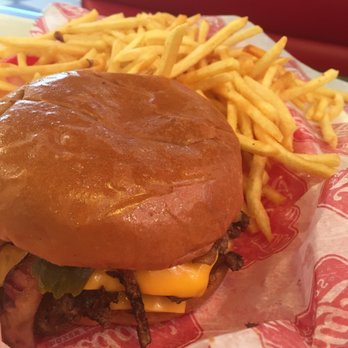 Freddy's Frozen Custard & Steakburgers - Double bacon cheese burger w/ fries - Hot Dogs Near Me - Duluth, Georgia Freddy's Frozen Custard & Steakburgers - Double bacon cheese burger w/ fries - Hot Dogs Near Me - Duluth, Georgia