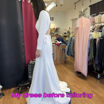 Luxury Alterations - I purchased this dress 8 months before my wedding. And by the time I took it to Luxury Alteration, I have already lost around 12 lbs... - Sewing & Alterations Near Me - Tarzana, California Luxury Alterations - I purchased this dress 8 months before my wedding. And by the time I took it to Luxury Alteration, I have already lost around 12 lbs... - Sewing & Alterations Near Me - Tarzana, California