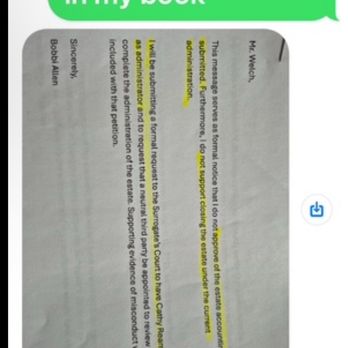 Welch & Zink Attorneys - Cathy's texts = leaked client emails. Part 1 - Estate Planning Law Near Me - Corning, New York Welch & Zink Attorneys - Cathy's texts = leaked client emails. Part 1 - Estate Planning Law Near Me - Corning, New York
