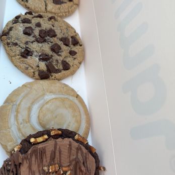 Crumbl - Greensboro - Chocolate chip, cinnamon bun, chocolate, peanut butter pretzel - Bakeries Near Me - Greensboro, North Carolina Crumbl - Greensboro - Chocolate chip, cinnamon bun, chocolate, peanut butter pretzel - Bakeries Near Me - Greensboro, North Carolina