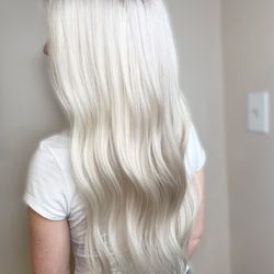 Sax Hair - Platinum Blonde All Real Hair