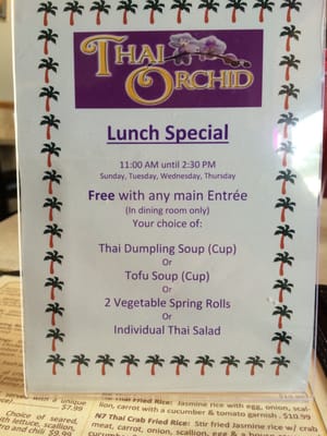 Menu photo 6 Thai Orchid Stroudsburg, PA Menu photo 6 Thai Orchid Stroudsburg, PA