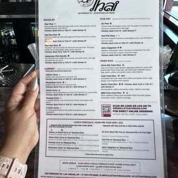 Le Thai - Menu - Thai Near Me - Las Vegas, Nevada