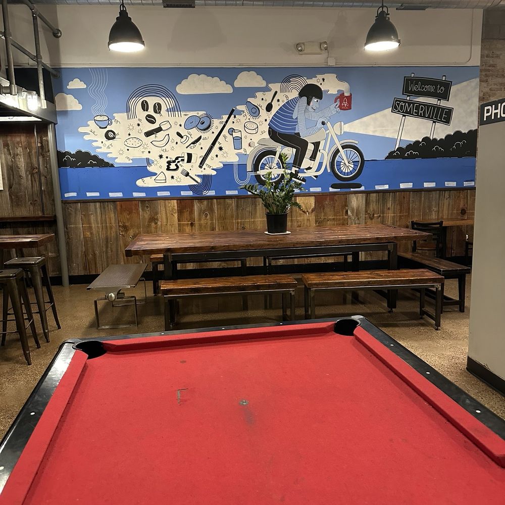 Diesel Cafe - Pool table/dining area - Coffee & Tea Near Me - Somerville, Massachusetts Diesel Cafe - Pool table/dining area - Coffee & Tea Near Me - Somerville, Massachusetts