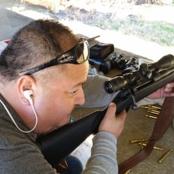 Garland Public Shooting Range - Bestie day at the gun range with Fermin Cristan. Even had time for selfies!
