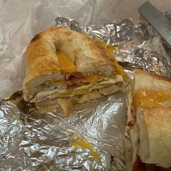 Sob Bagel and Delicatessen - Bacon, egg, cheddar cheese Bagel - Breakfast & Brunch Near Me - Aiken, South Carolina