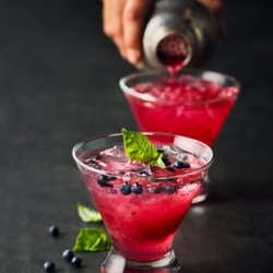 Shoeless Joe's Sports Grill - Berry Basil Gimlet