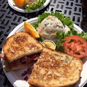 Simple Simon's Bakery & Bistro - Grilled pastrami sandwich + deli potato salad (with an extra side of deli potato salad!) - Bakeries Near Me - Riverside, California