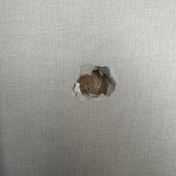 Blanco Tech Solutions - Hole he left on my wall without fixing