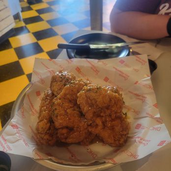 DHC Chicken - Six chicken strips.   Best i had in awhile. These are like 12 plus of Cain strips and much bettet. - Korean Near Me - Columbus, Ohio