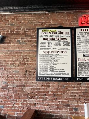 Menu photo 4 Fat Edd's Roadhouse Metropolis, IL
