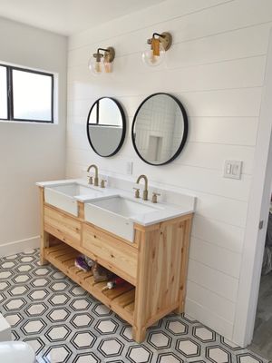 Bathroom Remodels - We specialize in bathroom remodels. Whether a tiling a shower, reflooring, or a full bathroom overhaul, we are here to help. Call for a free estimate. (562) 897-2265 Bathroom Remodels - We specialize in bathroom remodels. Whether a tiling a shower, reflooring, or a full bathroom overhaul, we are here to help. Call for a free estimate. (562) 897-2265