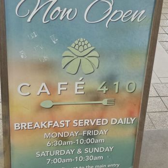 Cafe 410 - Sign - American Near Me - Honolulu, Hawaii
