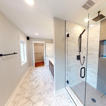 Build It Brothers - a walk - in shower and a walk - in shower - Roofing Near Me - Blue Ash, Ohio