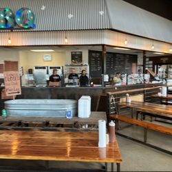 Evie Mae's Pit Barbecue - The staff were AMAZING. They had 2-3 cash registers moving and they could flow people fast.