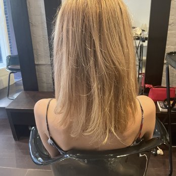 Tsumiki Salon - Hair from the back, this photo doesn't quite do it justice though, and beforehand it was a complete damaged disaster. - Hair Salons Near Me - New York, New York