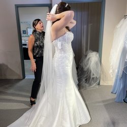 White Satin Bridal - A mermaid style that had room to breathe. Highly recommend.