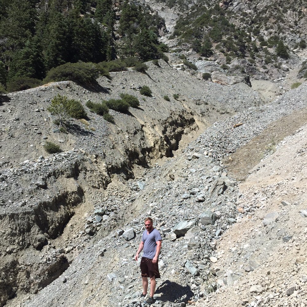 Big Horn Mine - Trail is above him - Hiking Near Me Big Horn Mine - Trail is above him - Hiking Near Me