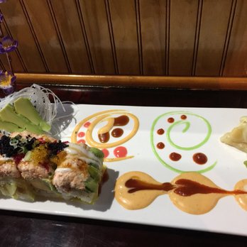 Hinode - Golden Lobster Roll, one of the chefs signature rolls - Japanese Near Me - Oviedo, Florida Hinode - Golden Lobster Roll, one of the chefs signature rolls - Japanese Near Me - Oviedo, Florida